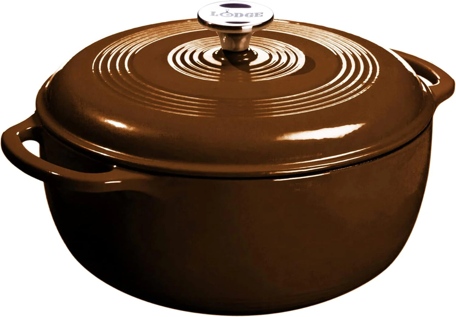 Lodge Essential Enamel Cast Iron Dutch Oven - Perfect for Bread Baking, Braising, Marinating & Slow Cooking - Features Moisture-Sealing Lid & Dual Handles - Kitchen Essentials - 6 Quarts - Island Spice Red