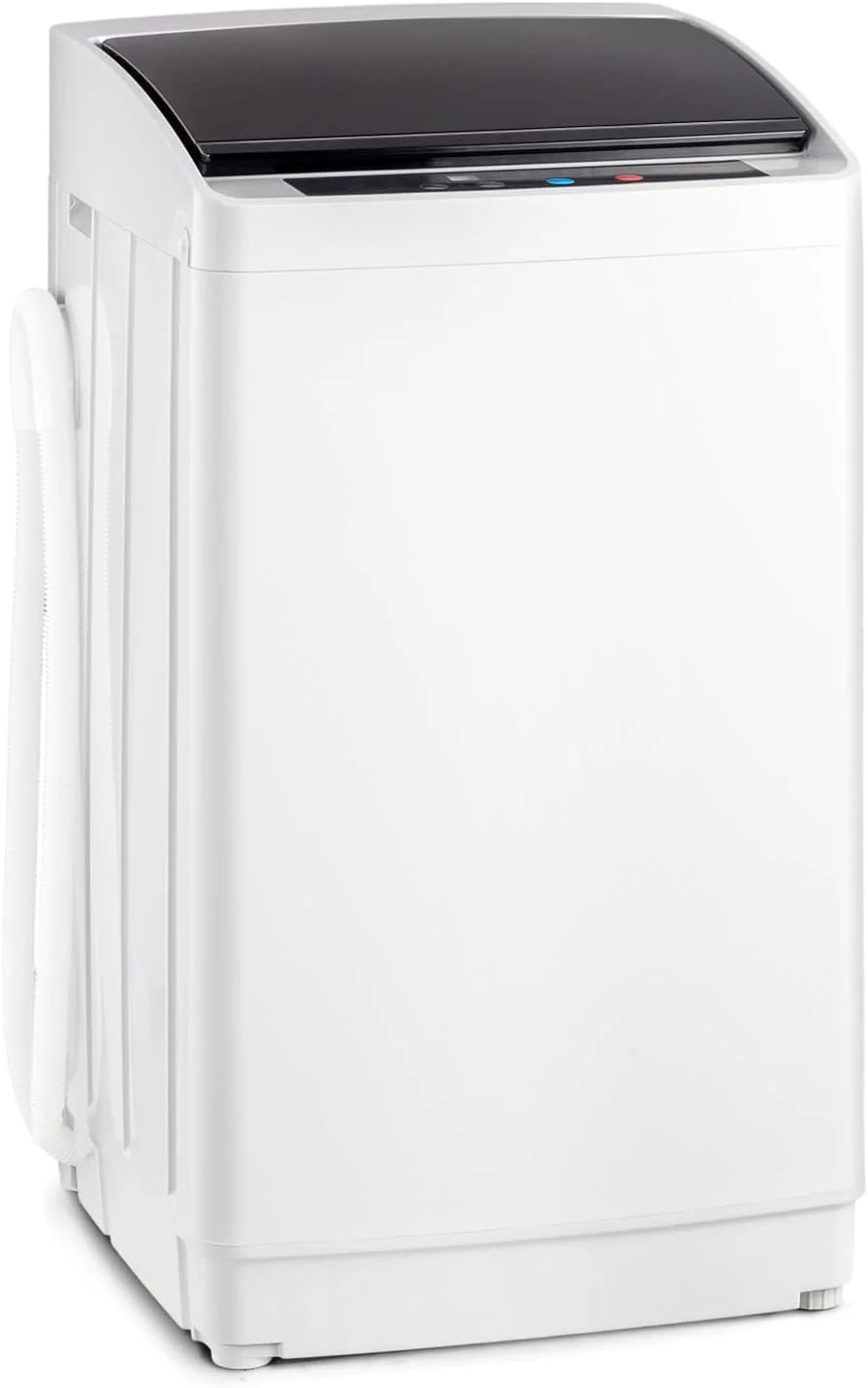 ROVSUN 17.8LBS Portable Washing Machine Full-Automatic Electric Laundry Machine with Steel Drum