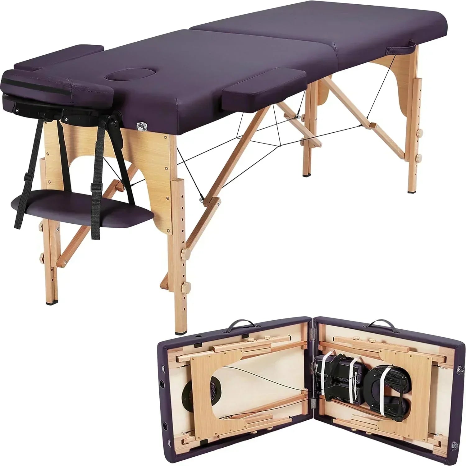 Yaheetech Massage Table Portable Lash Beds Spa Bed Massage Couch Foldable Spa Tables