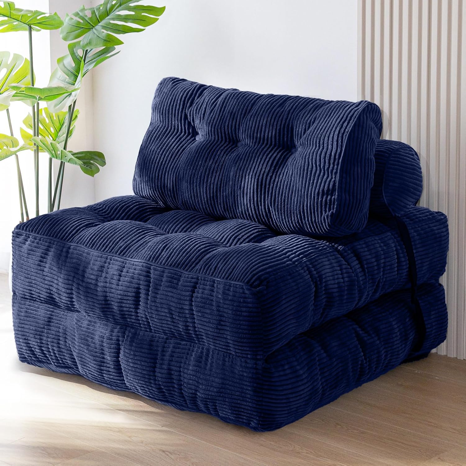 MAXYOYO Folding Sofa Bed Convertible Sleeper Chair with Pillow Foldable Mattress