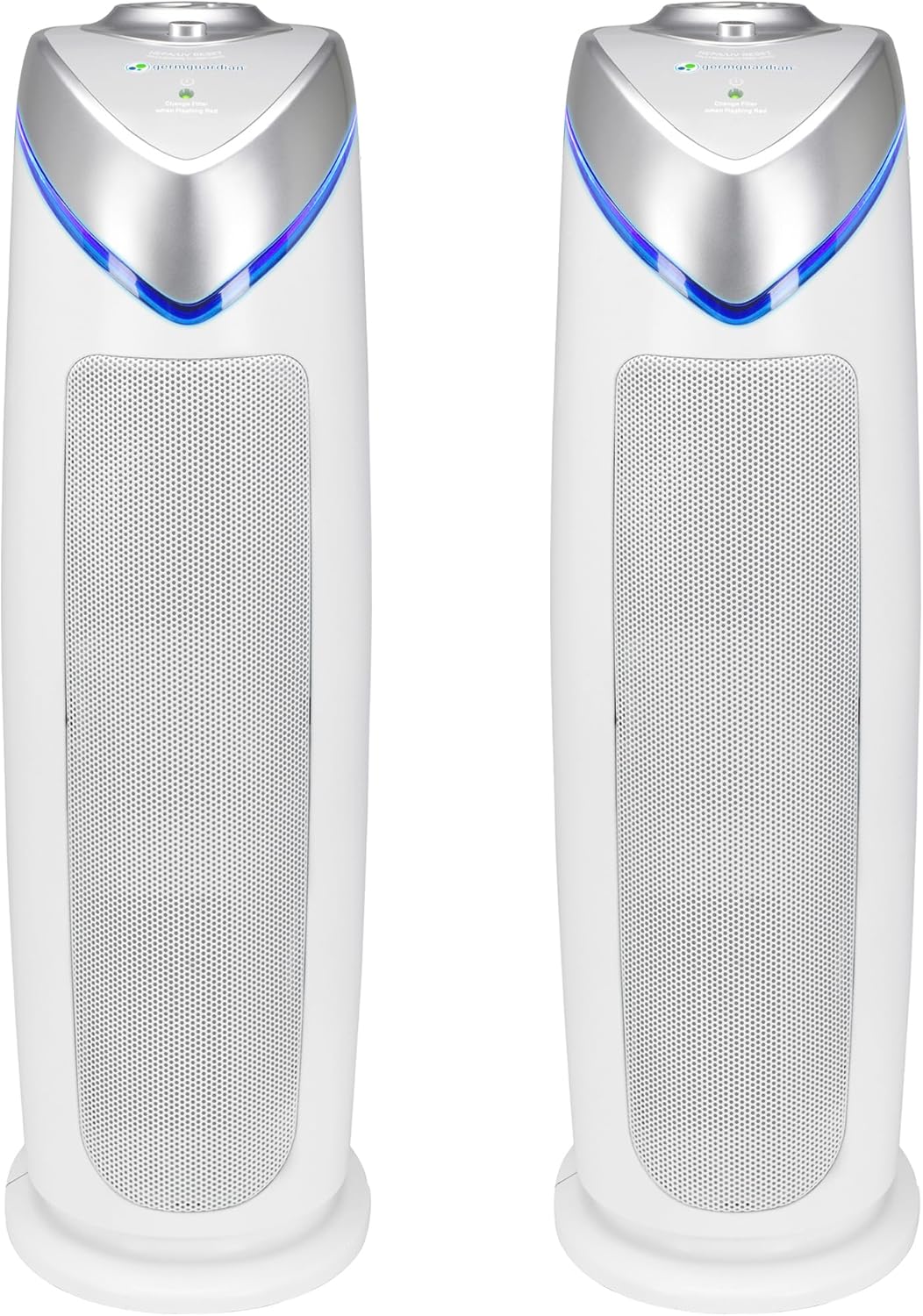 GermGuardian Air Purifier for Home with HEPA Pure Filter, for Wildfire Smoke, Pet Dander, Pollen, Odors, Large Rooms Up To 743 Sq. Ft., Removes 99.97% Pollutants, UV-C Light, 22, AC4825E, Gray
