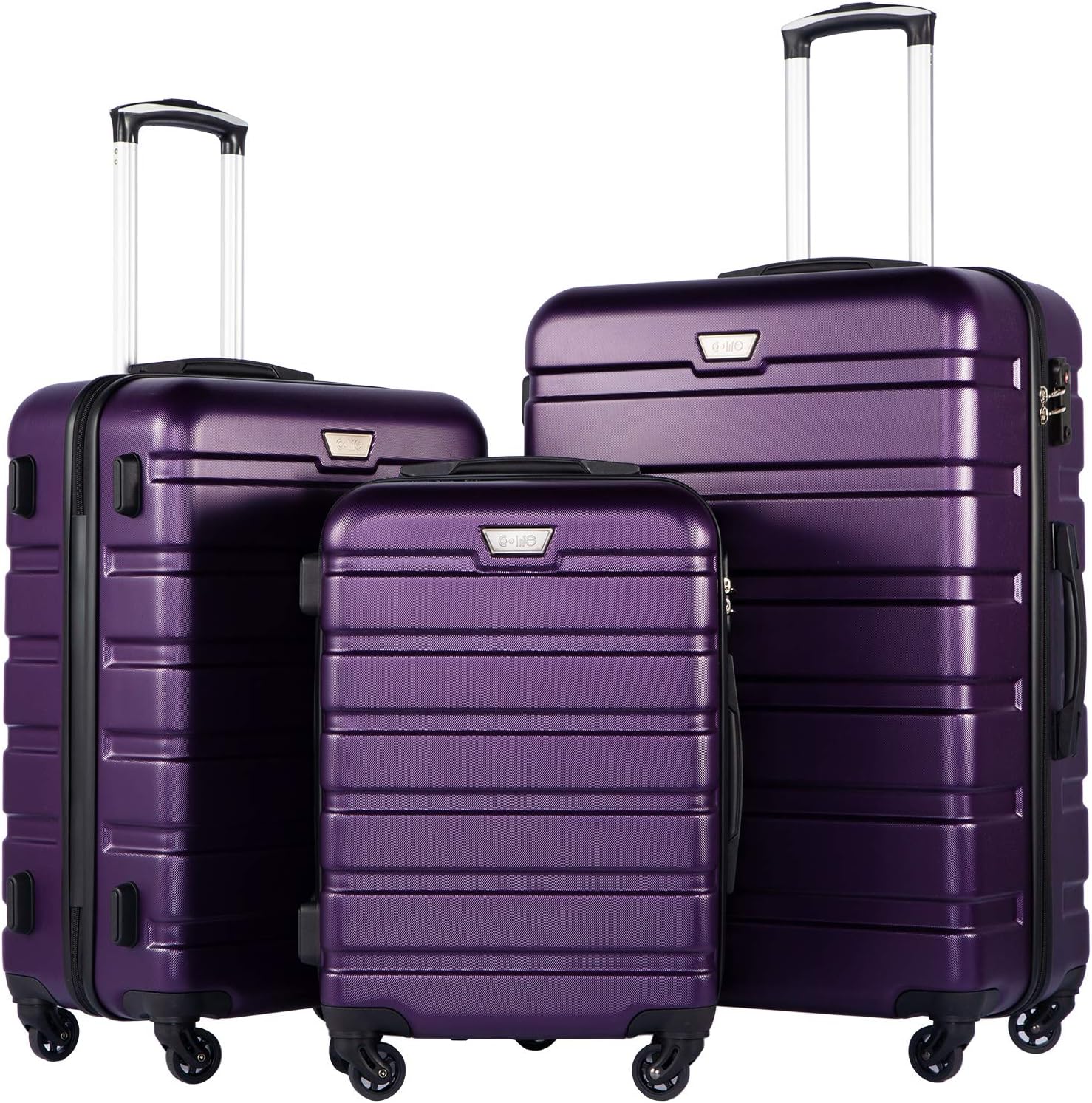 Luggage 3 Piece Set Suitcase Spinner Hardshell Lightweight TSA Lock