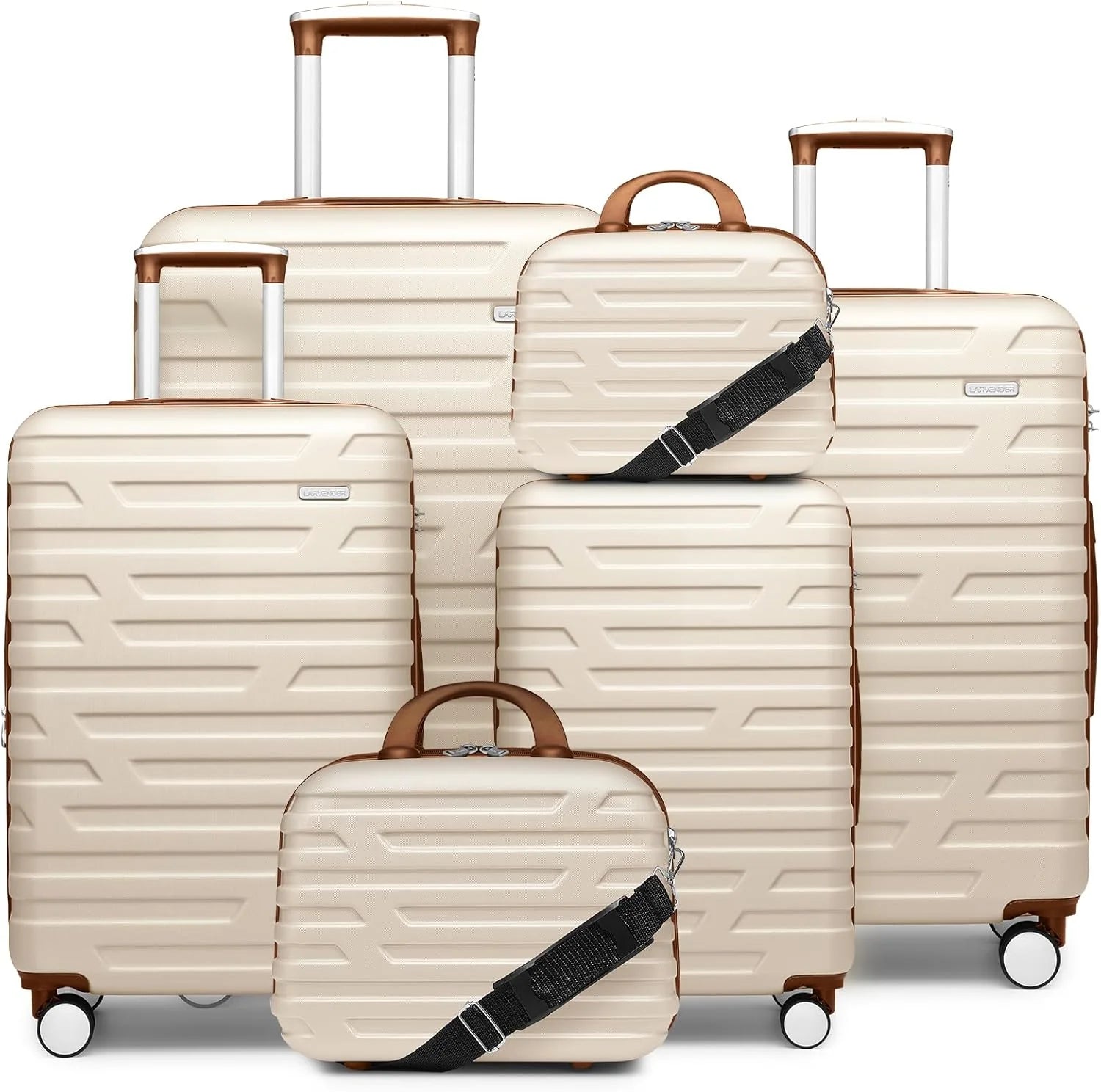 Luggage 6-piece hardshell expandable suitcase lightweight travel carry-on luggage set