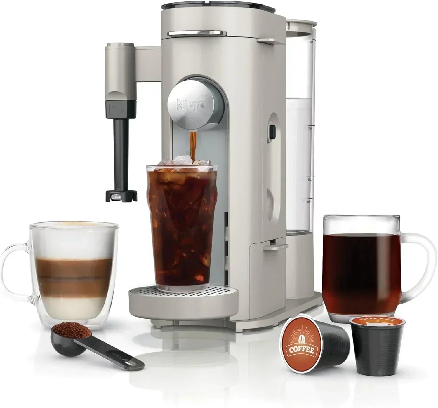 Ninja Single Serve Coffee Maker 56 oz Reservoir Stone