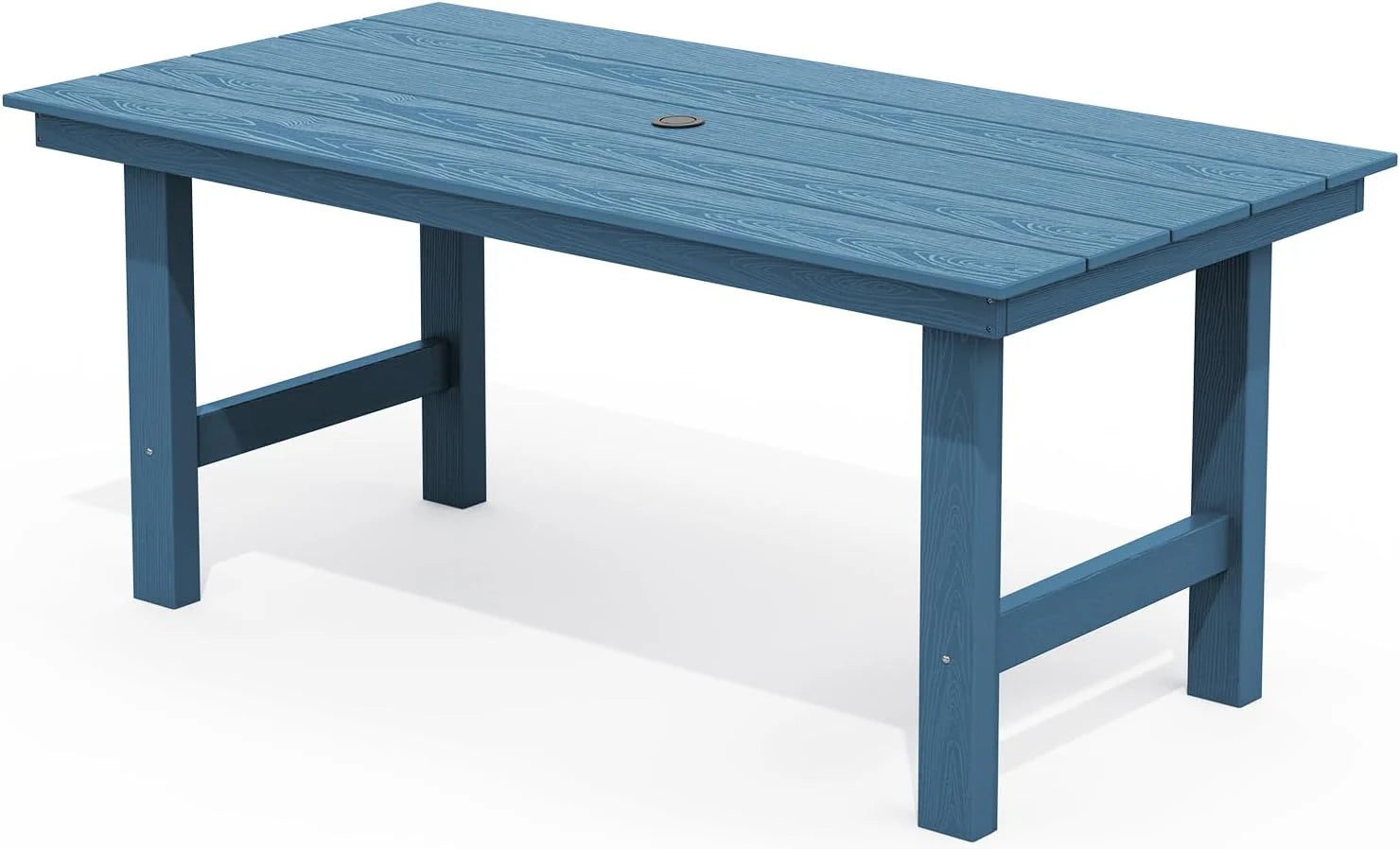 SERWALL Outdoor HDPE Dining Table Set 7 Piece Outdoor Dining Table Sets