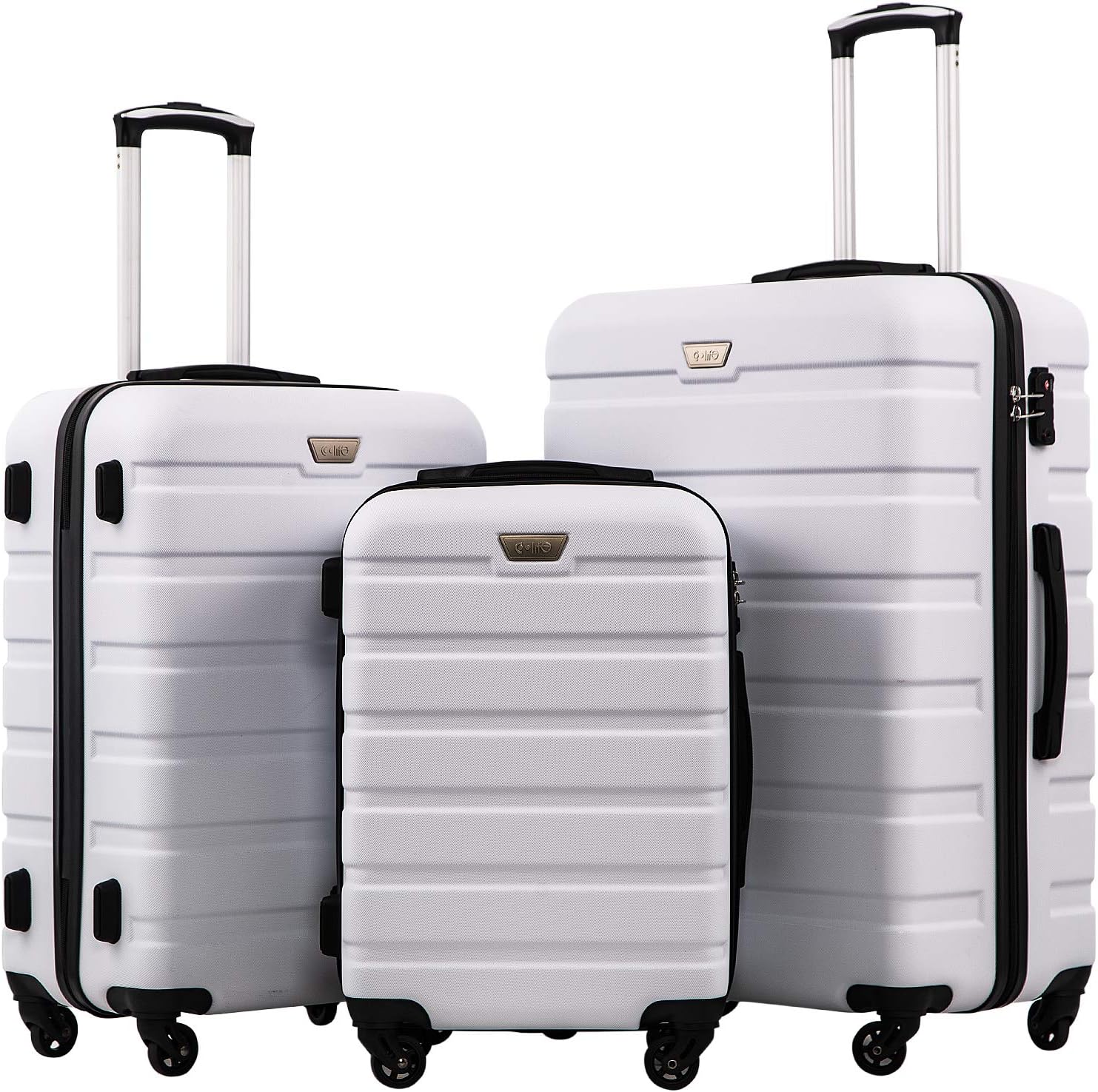 Luggage 3 Piece Set Suitcase Spinner Hardshell Lightweight TSA Lock