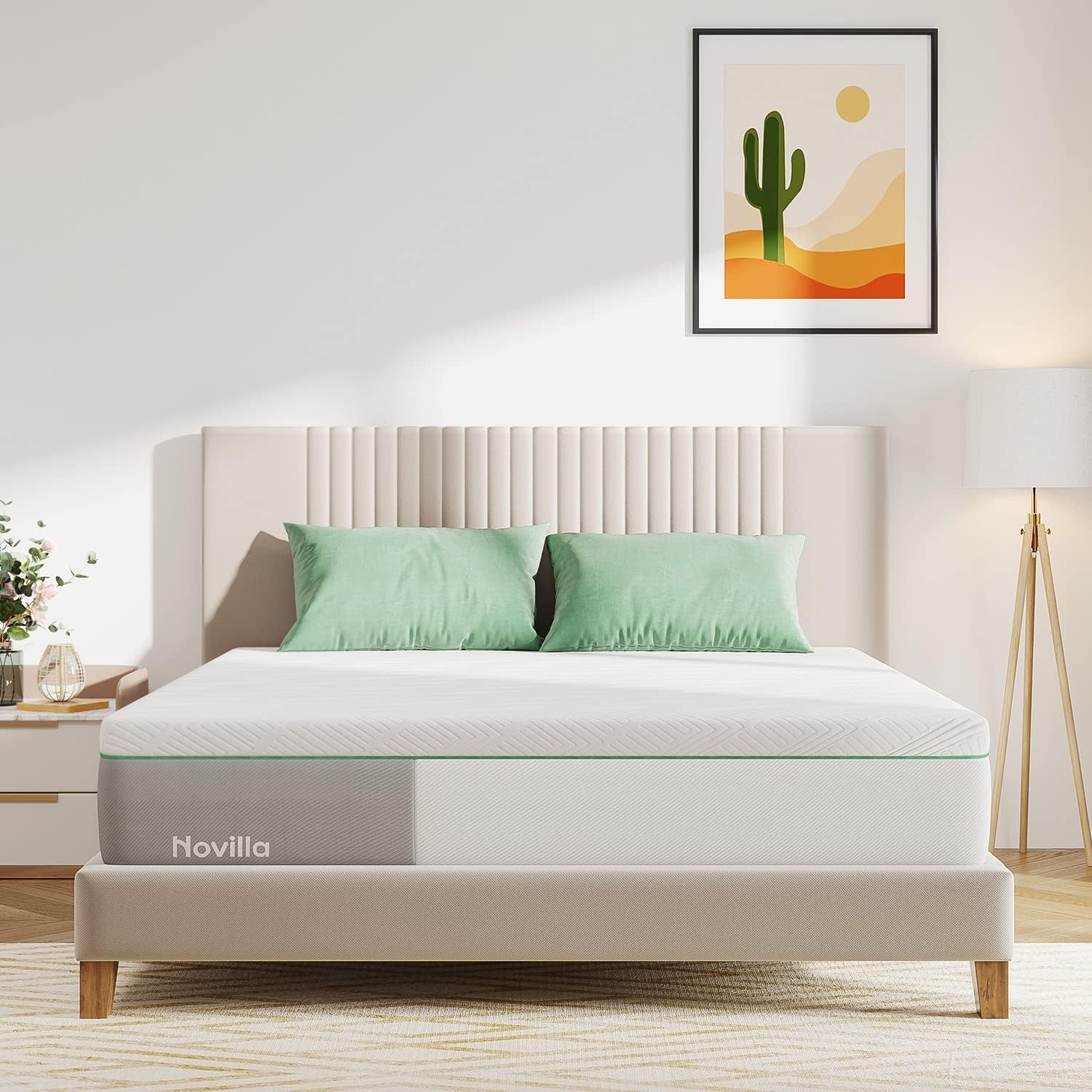 Novilla Twin Size Mattress, 10 Inch Memory Foam Mattress Twin for Balanced Support & Pressure Relief, Cooling Comfort for Nightlong Refreshment, CertiPUR-US Certified Mattress in a Box, Medium Firm