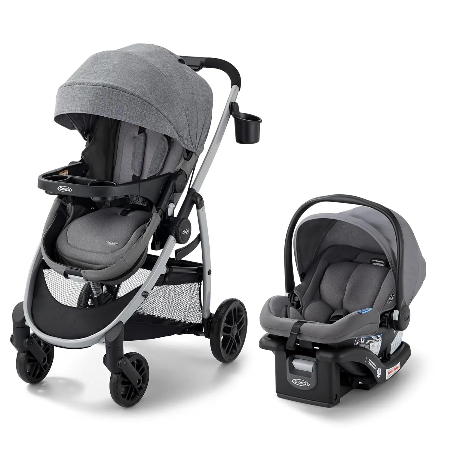 Graco Modes Pramette Travel System 3in1 Modular Car Seat Stroller Combo Infant Car Seat Carrier