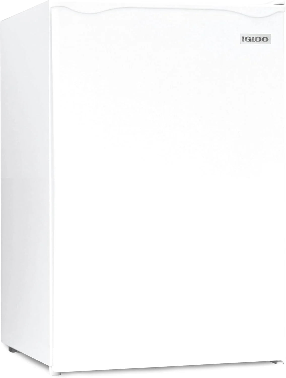 Igloo 3.2 Cu.Ft. Mini Fridge with Freezer - Single Door Compact Refrigerator with Glass Shelves for Homes
