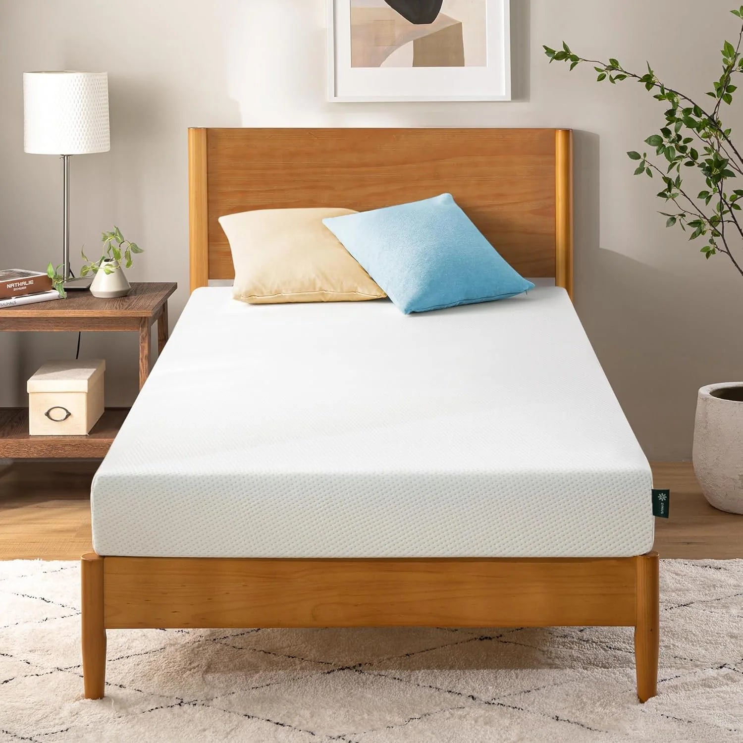Zinus Lumbar+ Premium 14 Inch Memory Foam Mattress, Lumbar Support, Targeted Pressure Relief, Cooling Gel and Green Tea, Cool-to-The-Touch Cover, Medium Firm Feel, CertiPUR US Certified, King