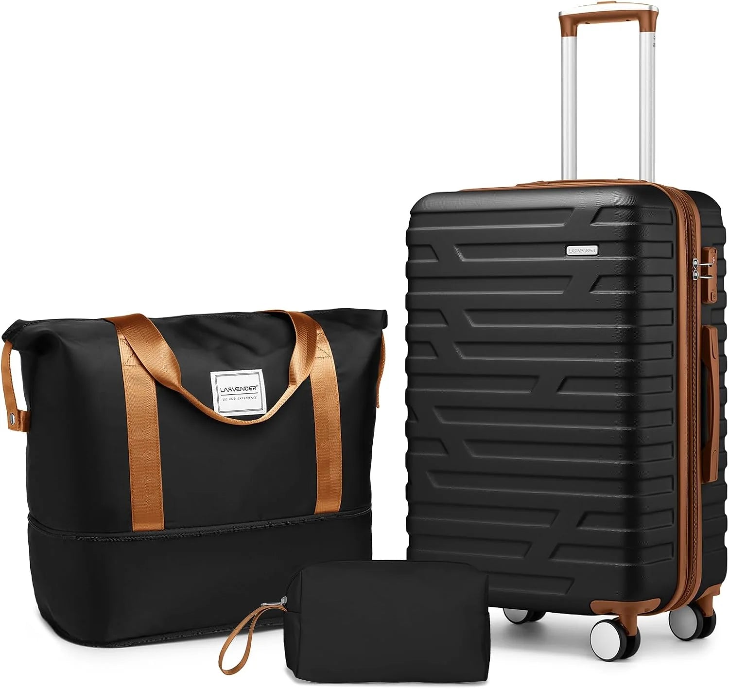 Luggage 6-piece hardshell expandable suitcase lightweight travel carry-on luggage set