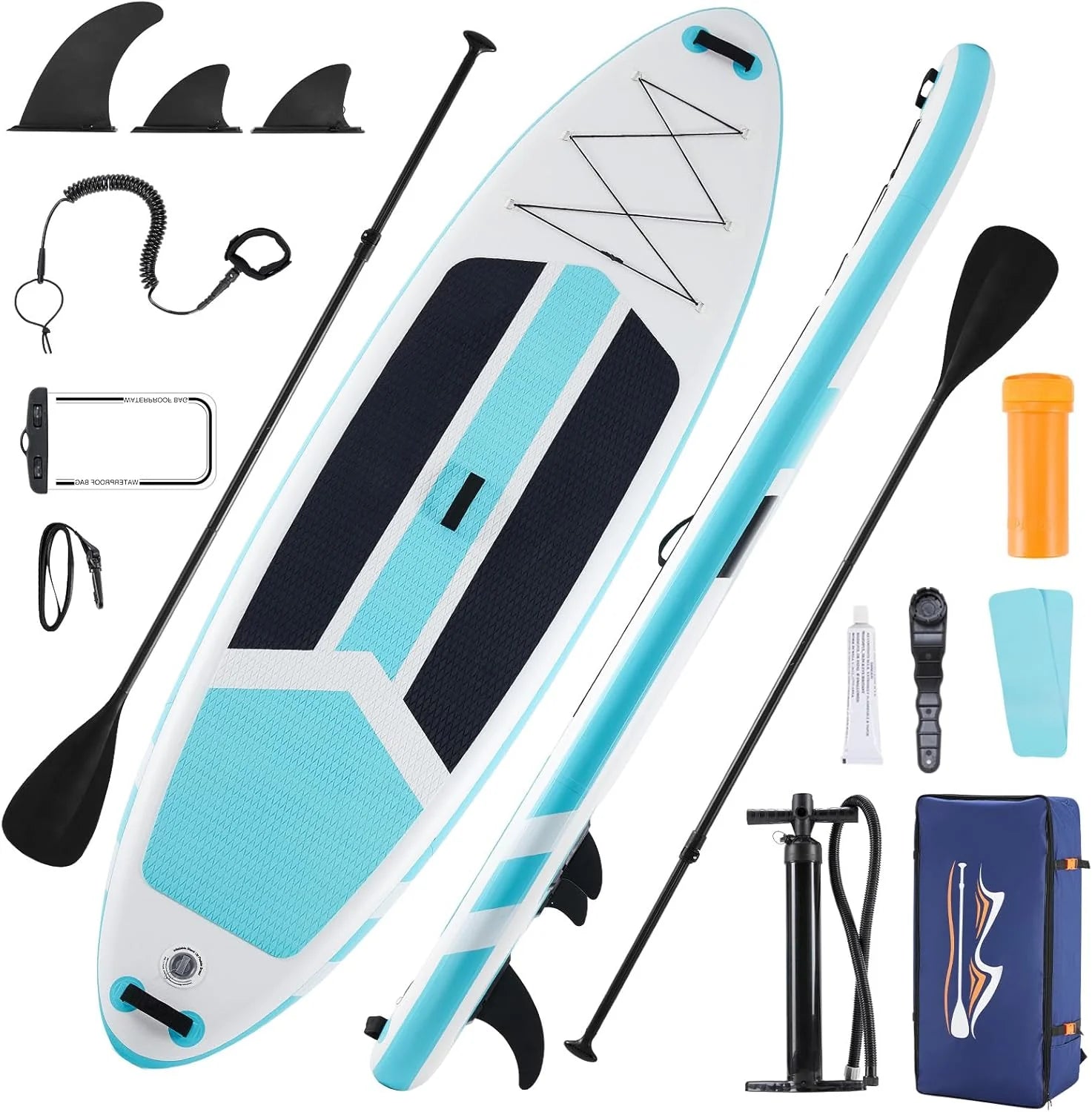 Inflatable Stand Up Paddle Board for All Skill Levels - Portable SUP Paddleboard