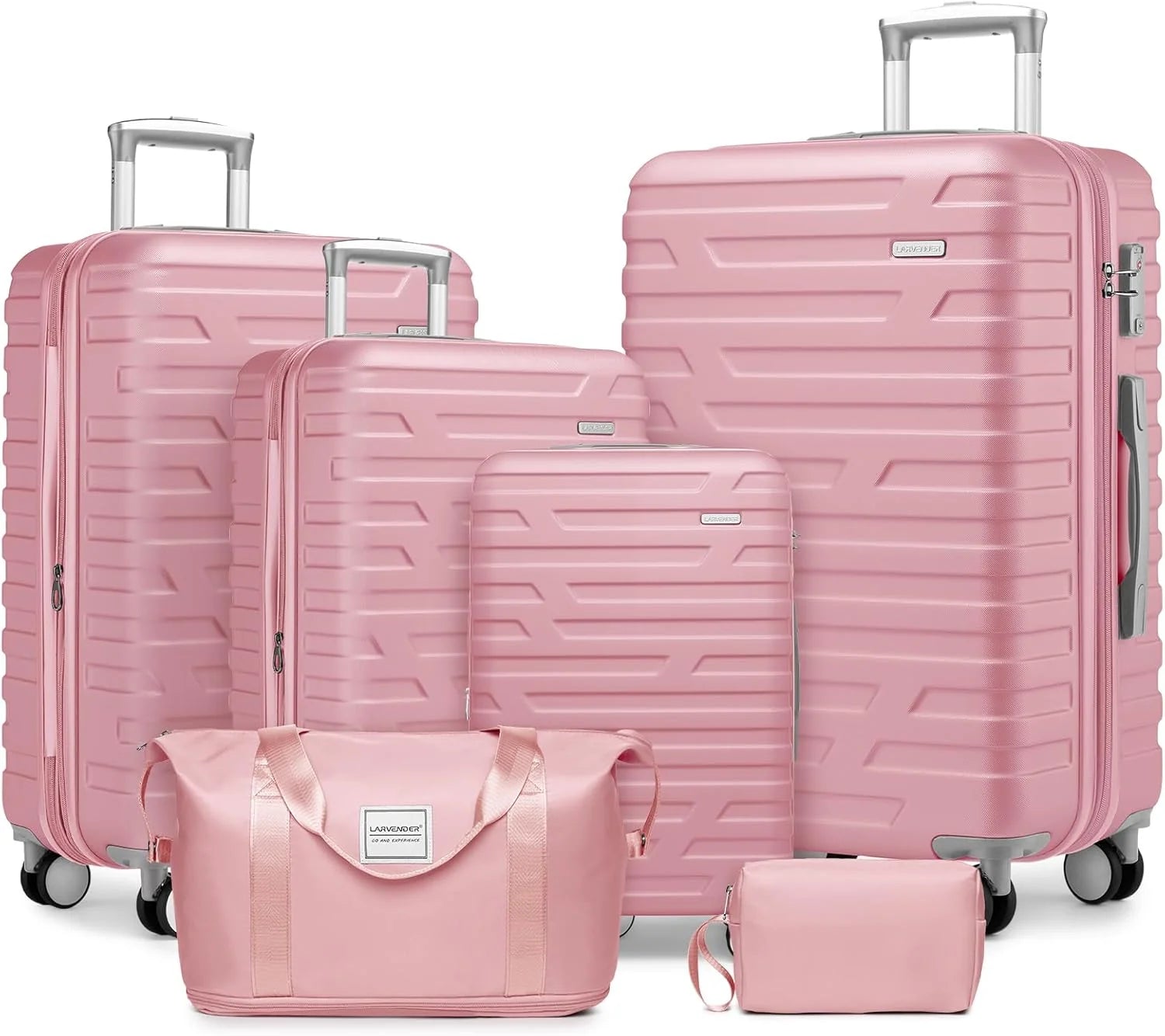 Luggage 6-piece hardshell expandable suitcase lightweight travel carry-on luggage set
