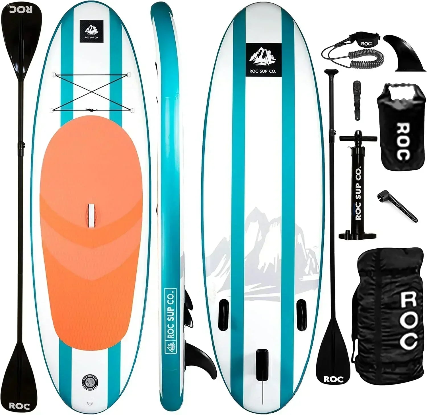 ROC inflatable stand-up paddle board SUP paddle board accessories Anti-slip comfortable deck
