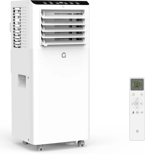 8,000 BTU Portable Air Conditioner, AC Unit with Built-in Cool, Dehumidifier & Fan Modes for Room up to 350 sq.ft, Conditioner Remote Control, 24 Hour Timer, Installation Kit