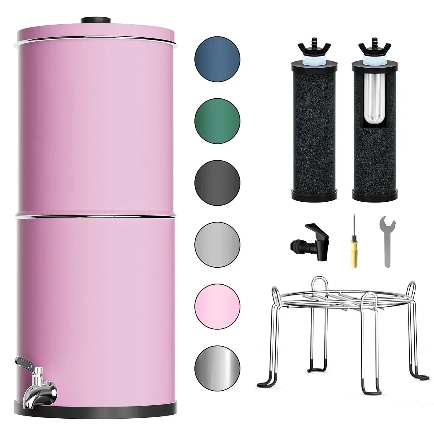 Purewell three-stage 0.01��m ultrafiltration gravity water filtration system 304