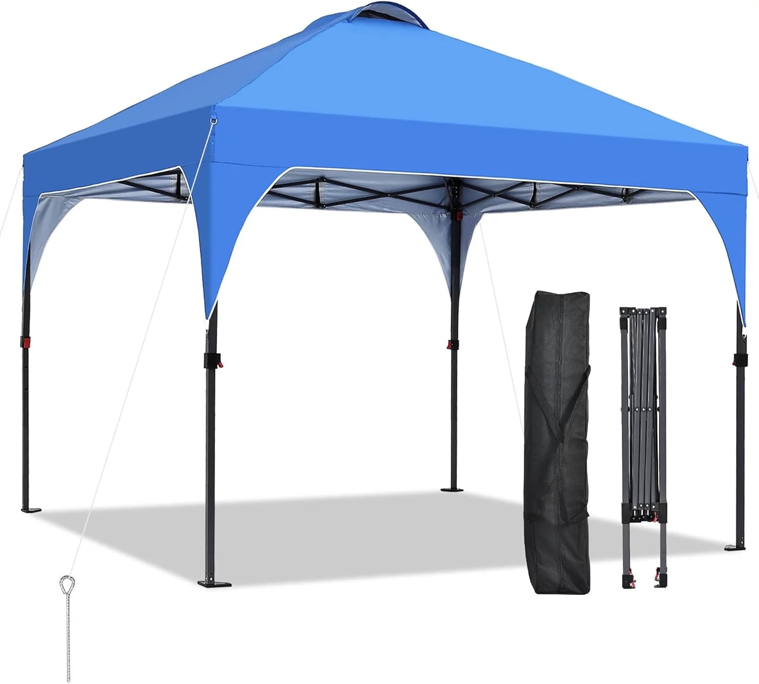 GDY 12x12 Pop Up Canopy Tent with 4 Sidewalls, Easy Set up with One Push Lift Gazebo