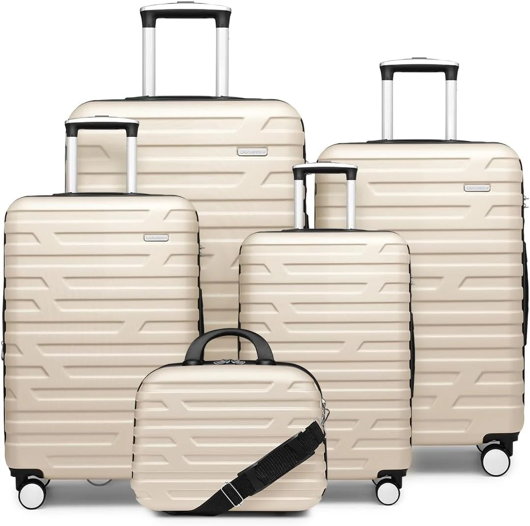 Luggage 6-piece hardshell expandable suitcase lightweight travel carry-on luggage set