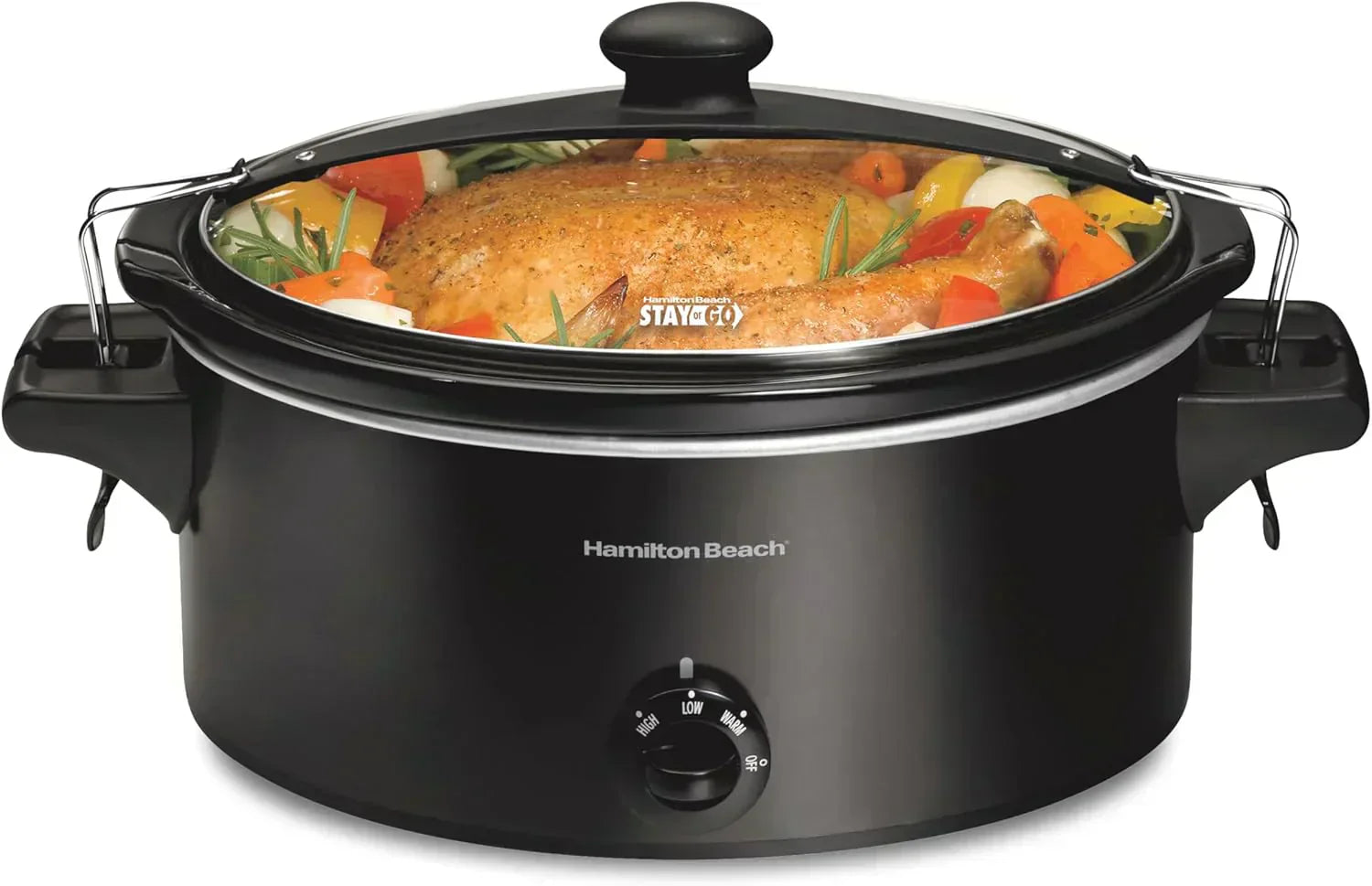 Slow Cooker Extra Large 10 Quart Stay or Go Portable With Lid Lock