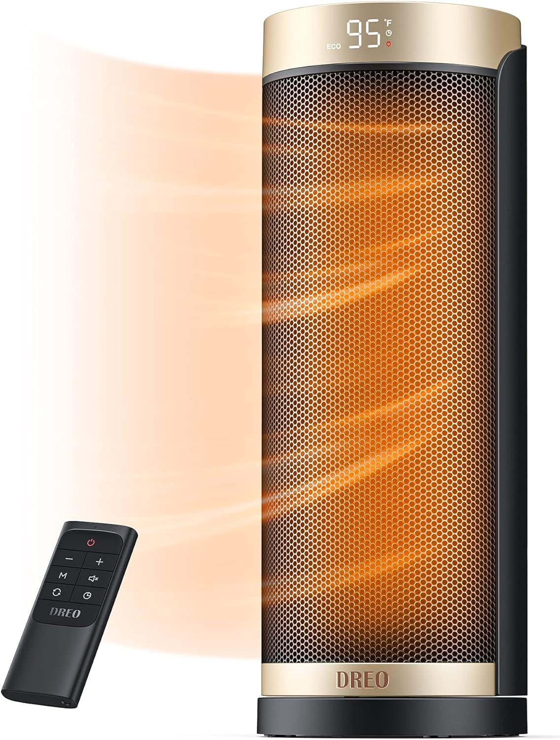 Space Heater 1500W Electric Indoor Heater with Thermostat Quiet Portable Heater