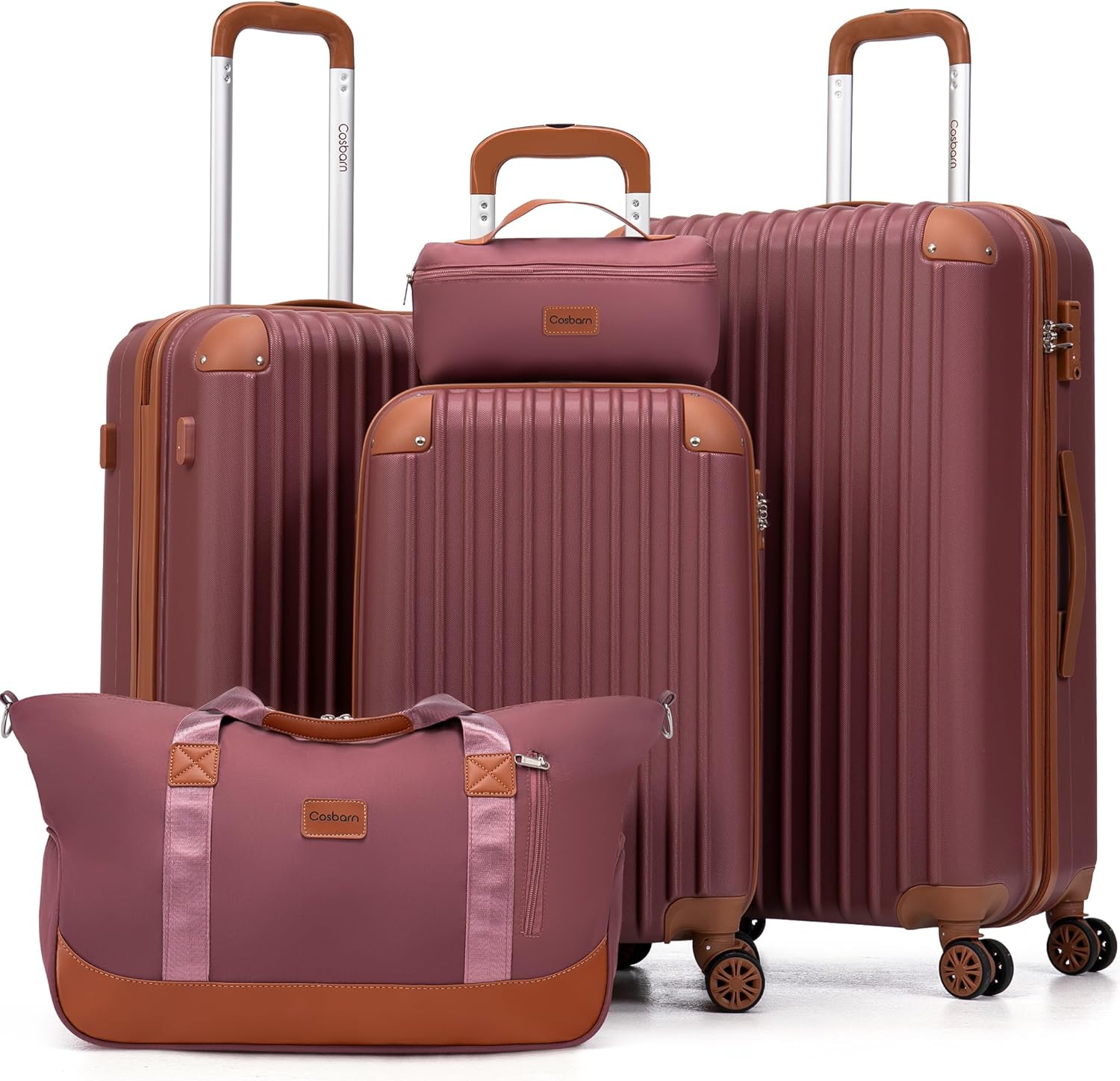 Luggage Sets 5 Piece Suitcases with Wheels Suitcase Set ABS Hard Case Luggage