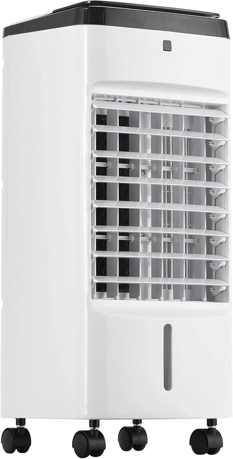 Uthfy Portable Air Conditioners, 3 IN 1 Evaporative Air Cooler with Detachable Water Tank, 6 Ice Packs, 12H Timer, 120�� Oscillation, Remote, 3 Speeds, 4 Modes, Swamp Cooler for Bedroom, Office