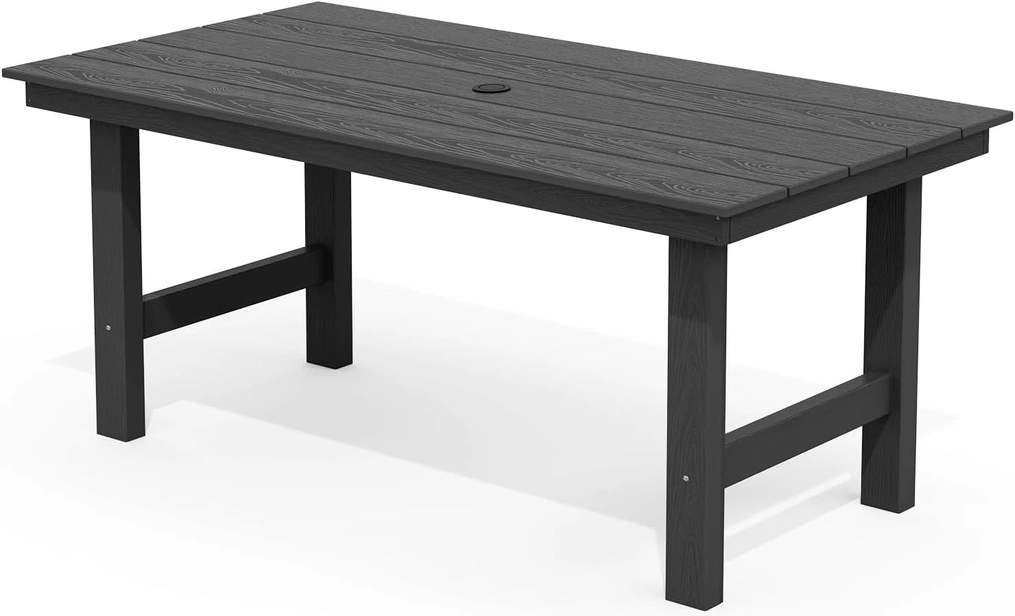 SERWALL Outdoor HDPE Dining Table Set 7 Piece Outdoor Dining Table Sets