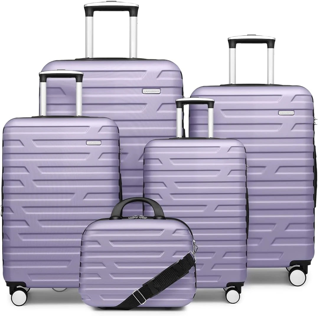Luggage 6-piece hardshell expandable suitcase lightweight travel carry-on luggage set