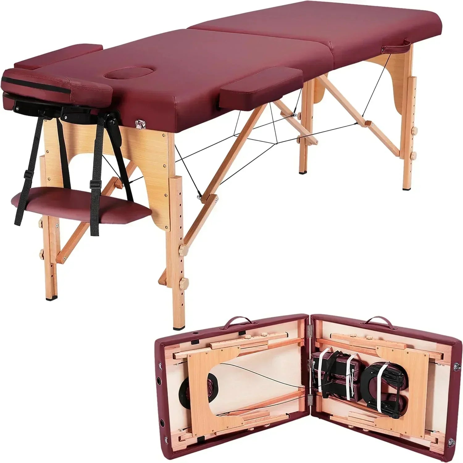 Yaheetech Massage Table Portable Lash Beds Spa Bed Massage Couch Foldable Spa Tables