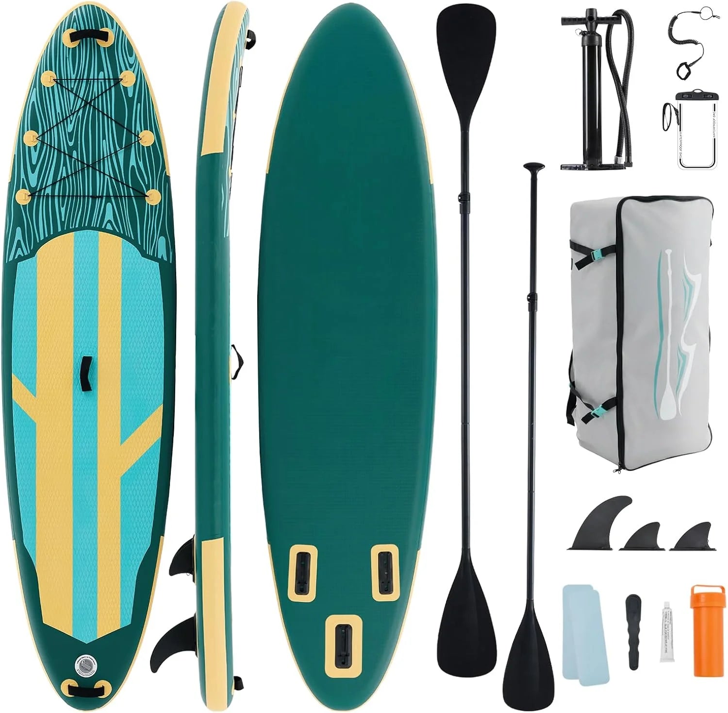 Inflatable Stand Up Paddle Board for All Skill Levels - Portable SUP Paddleboard