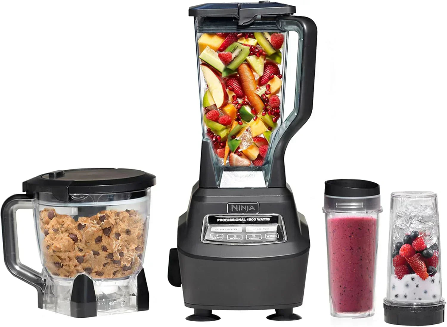 Ninja Mega Kitchen System 1500 Watt 72 Ounce Full Size Blender and 8 Cup Food Processor