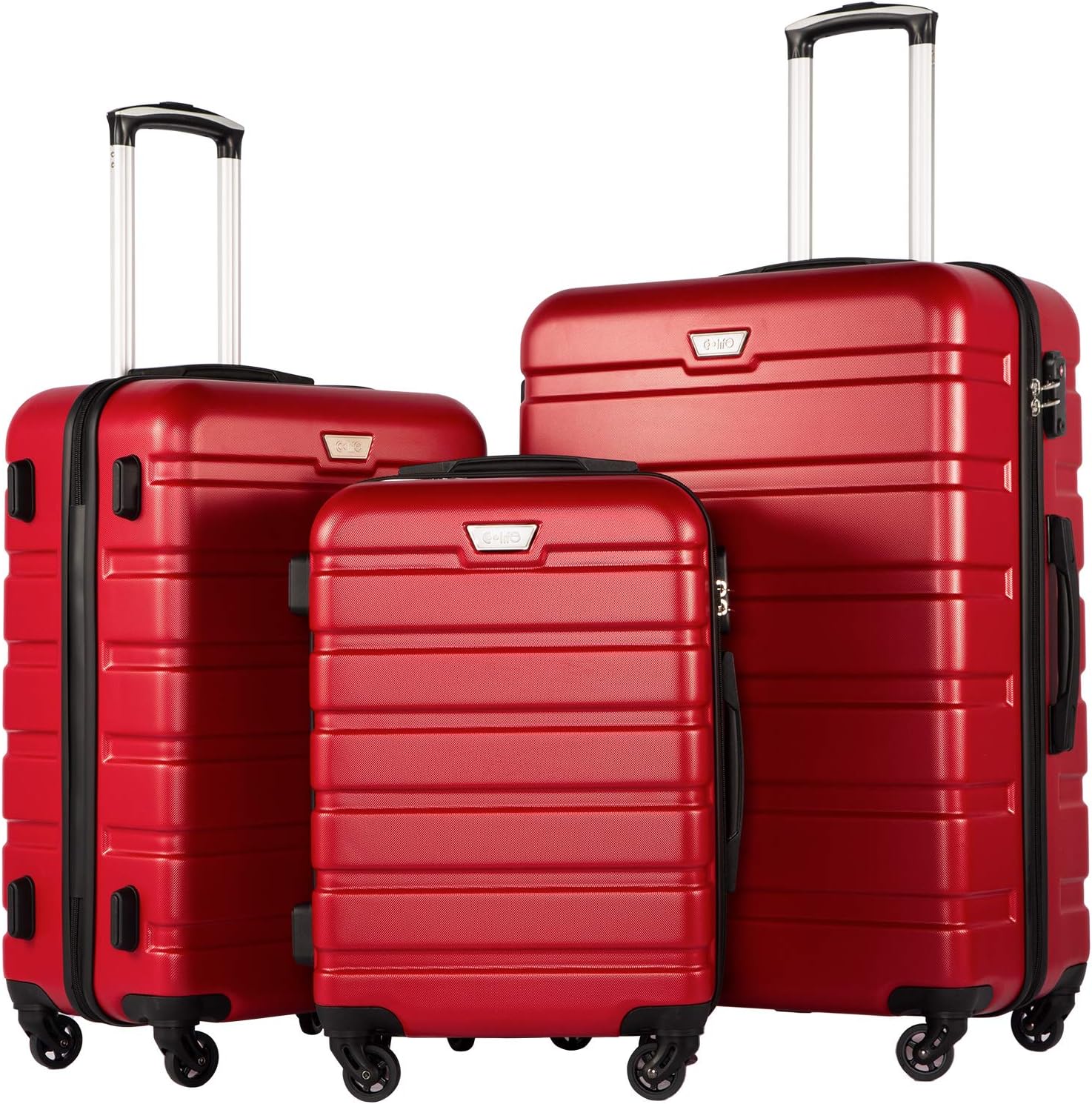 Luggage 3 Piece Set Suitcase Spinner Hardshell Lightweight TSA Lock